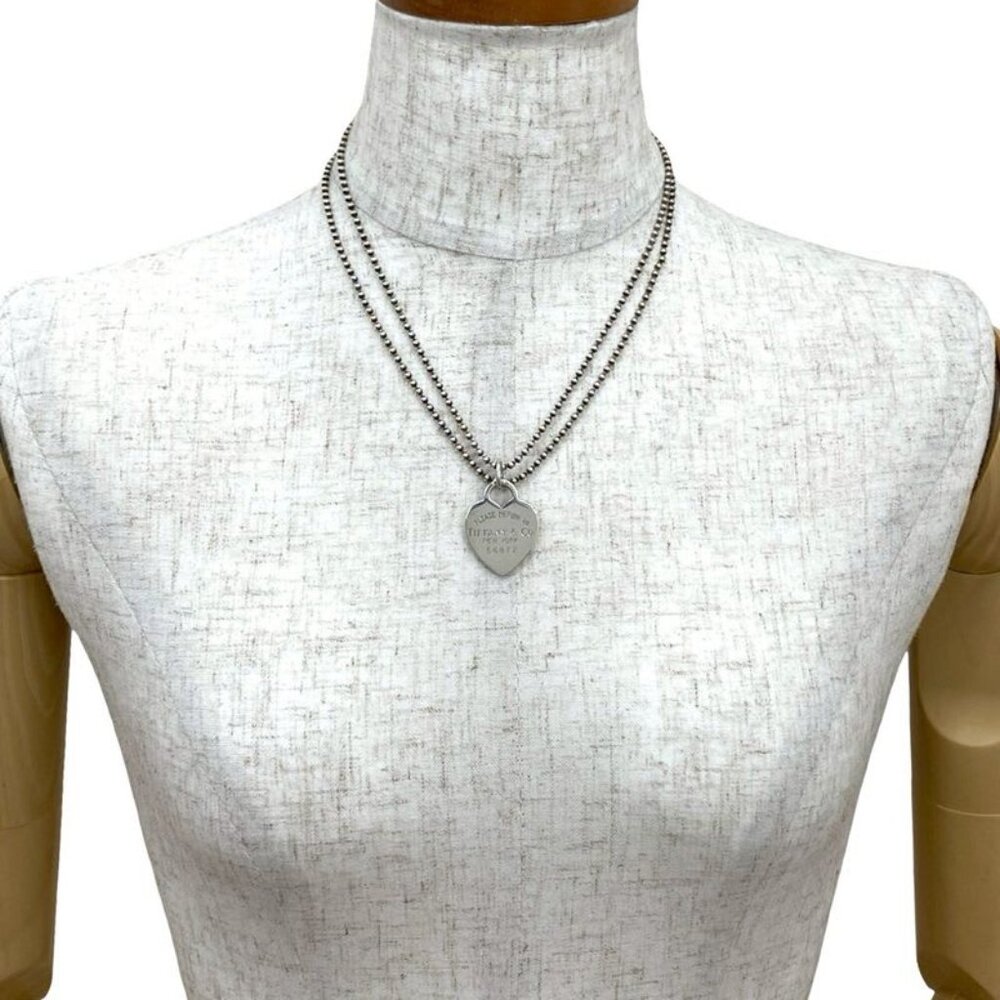 ★SOLD★ Tiffany & Co Return To Tiffany & Co Heart Tag Necklace Silver 925 - Picture 2 of 5